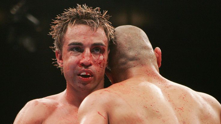 NEW YORK - JUNE 10:  The bloody face of Paul Malignaggi is seen during his fight against Miguel Cotto during their WBO Junior Welterweight Title on June 10