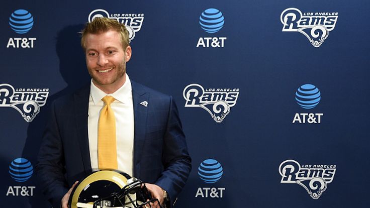 THOUSAND OAKS, CA - JANUARY 13:  The Los Angeles Rams announced in a press conference the hiring of new head coach Sean McVay on January 13, 2017 