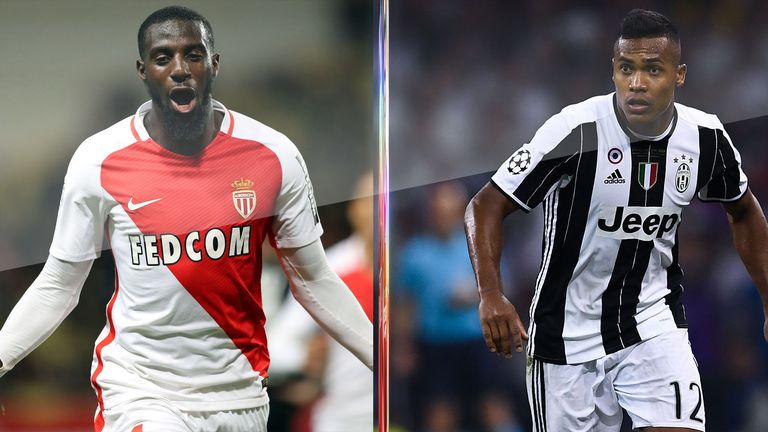 Monaco's Tiemoue Bakayoko and Juventus' Alex Sandro have been linked with Chelsea