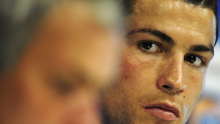 Ronaldo is said to have been held back by team-mates from Mourinho following a furious dressing-room row after a cup tie against Valencia