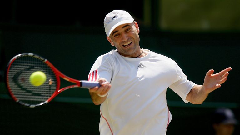 Andre Agassi's last ever match at Wimbledon was against Spain's Rafael Nadal 