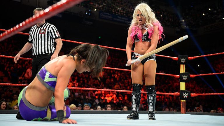 Alexa Bliss showed what she can do with a kendo stick in hand.
