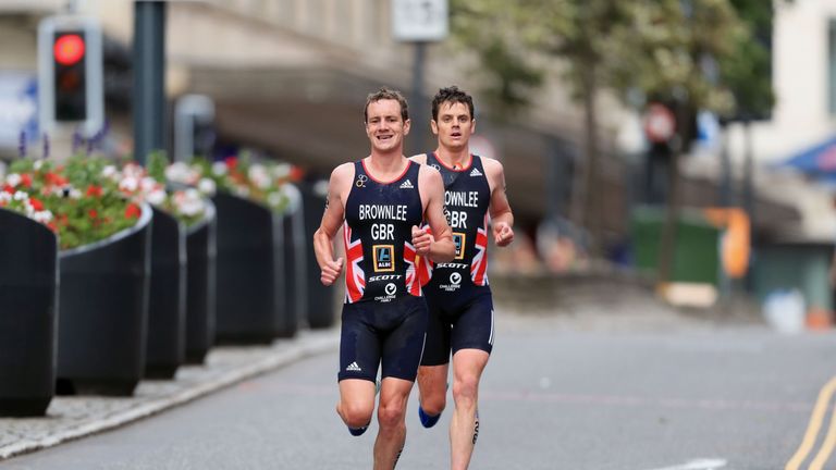 Great Britain's Jonathan (right) and Alistair Brownlee 