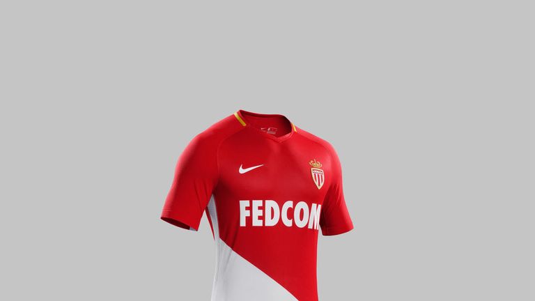 AS Monaco 2017/18 home kit is a fresh update of the signature red and white colours (Credit: Nike)