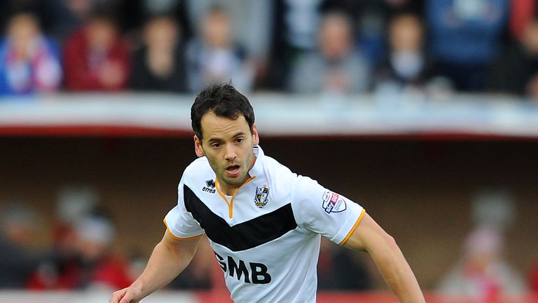 EXETER, ENGLAND - DECEMBER 6: Ben Purkiss of Port Vale during the Emirates FA Cup Second Round match between Exeter City and Port Vale at St James Park on 