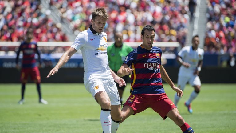 Manchester United met Barcelona in California in 2015
