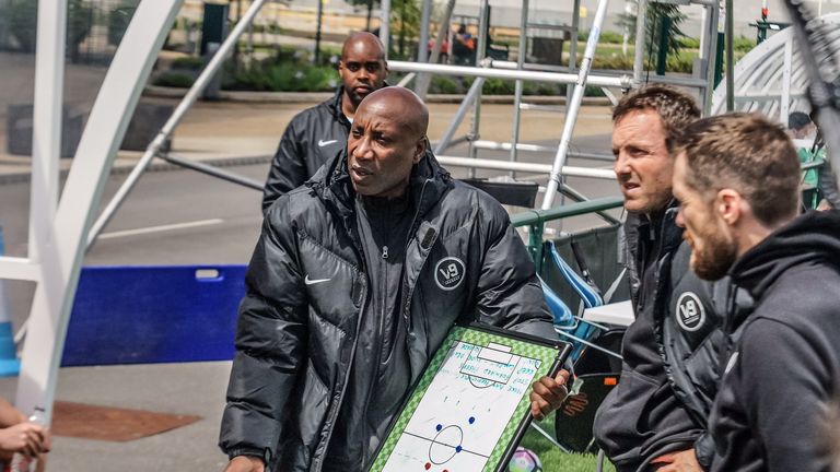 Former QPR head coach Chris Ramsey passes on his knowledge at the V9 Academy