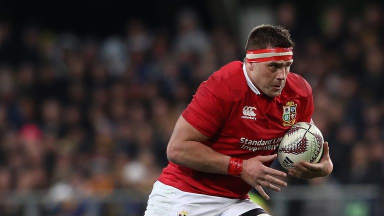 DUNEDIN, NEW ZEALAND - JUNE 13:  CJ Stander of the Lions runs with the ball during the 2017 British & Irish Lions tour match between the Highlanders and th