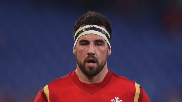 ROME, ITALY - FEBRUARY 05:  Scott Baldwin of Wales looks on during the RBS Six Nations match between Italy and Wales 