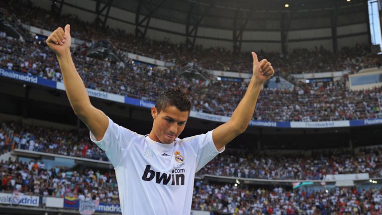 Cristiano Ronaldo was unveiled by Real Madrid in 2009