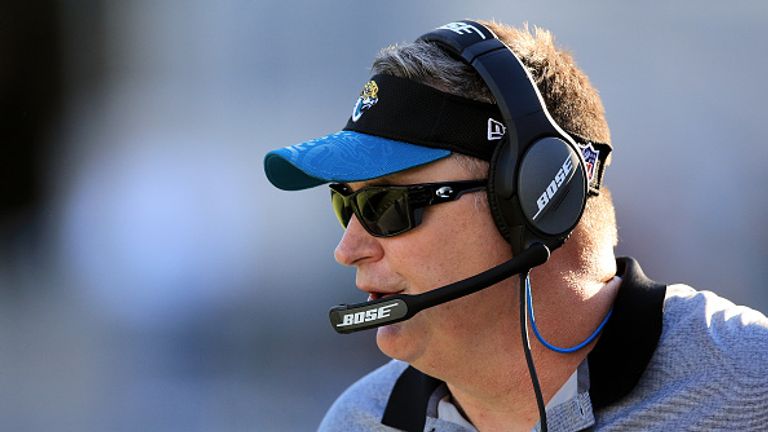JACKSONVILLE, FL - DECEMBER 24: Interim head coach Doug Marrone of the Jacksonville Jaguars during the game against the Tennessee Titans at EverBank Field 