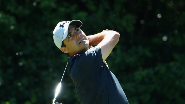 ATZENBRUGG, AUSTRIA - JUNE 09:  Felipe Aguilar of Chile plays his second shot into the third green during the second round of the Lyoness Open at Diamond C
