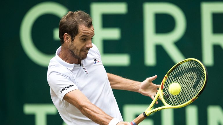 Richard Gasquet played at the Gerry Weber Open in Halle last week