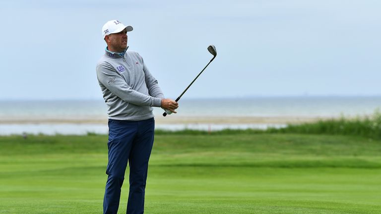Graeme Storm of England hits an approach during the second round of The Nordea Masters at Barseback Golf & Country Club 
