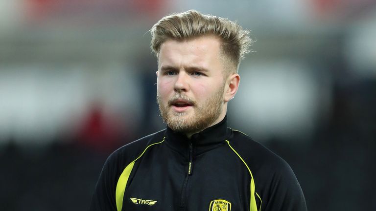 Burton Albion goalkeeper Harry Campbell