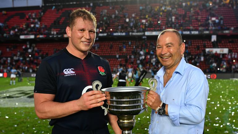 Eddie Jones' (right) side became only the second England team to complete a series whitewash in Argentina