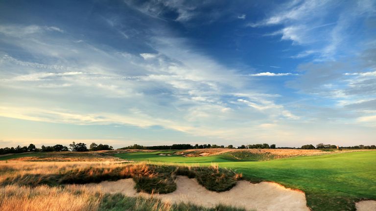 hole at Erin Hills Golf Course the venue for the 2017 US Open Championship on August 30, 2016 in Erin, Wisconsin.