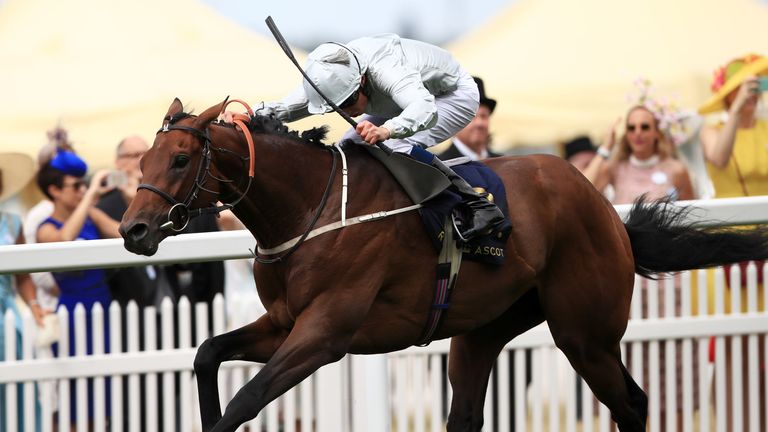 Permian, ridden by Jockey William Buick, wins the King Edward VII Stakes 
