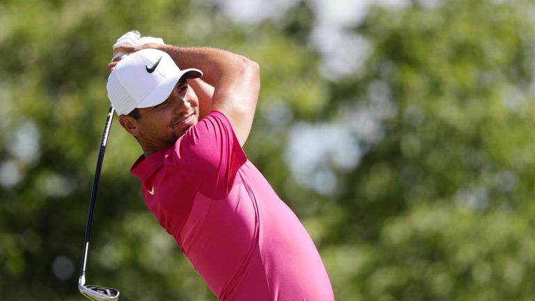 HARTFORD, WI - JUNE 15:  Jason Day of Australia plays his shot from the fourth tee during the first round of the 2017 U.S. Open at Erin Hills on June 15, 2