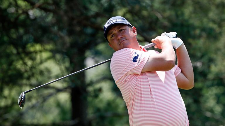 Jason Dufner during the final round of the Memorial Tournament at Muirfield Village Golf Club