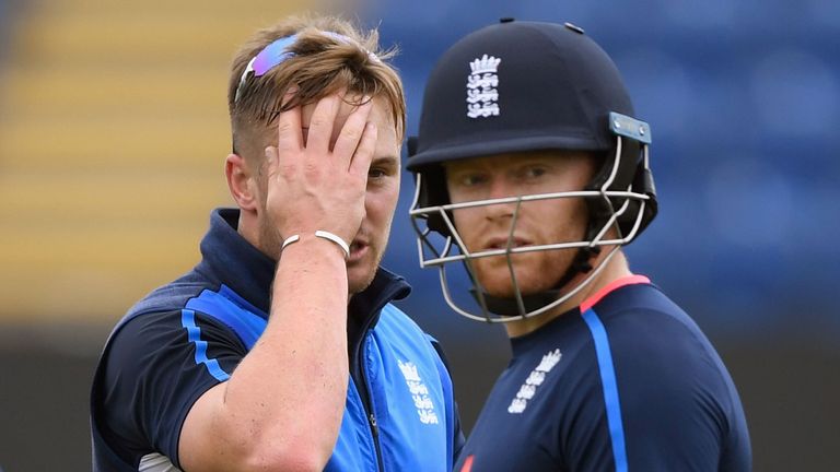 Jason Roy (left) could lose his place to Jonny Bairstow at Cardiff