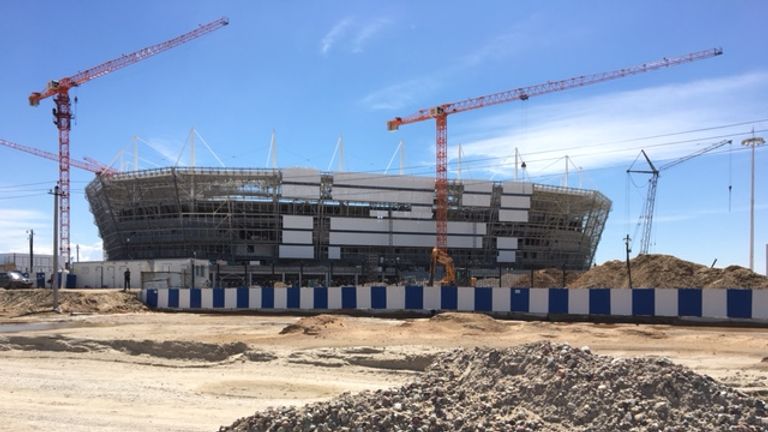 Kaliningrad Stadium will hold 25,000 spectators when complete