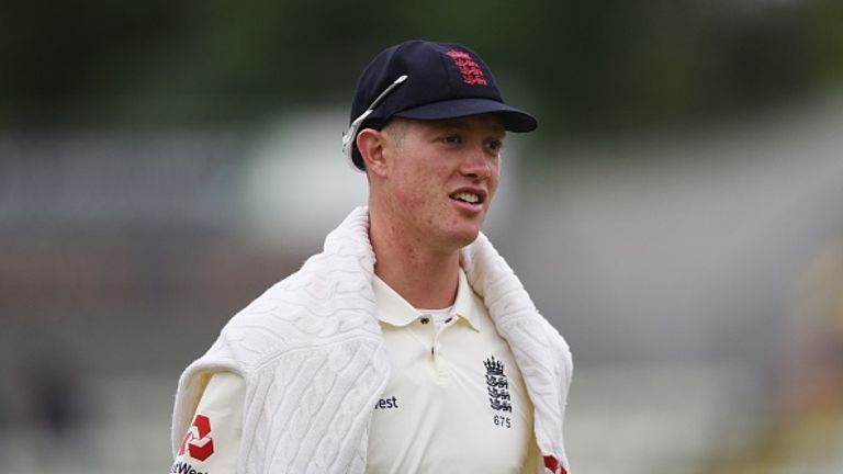 WORCESTER, ENGLAND - JUNE 29: Keaton Jennings of England Lions looks on the during the tour match between England Lions and South Africa A at New Road on J