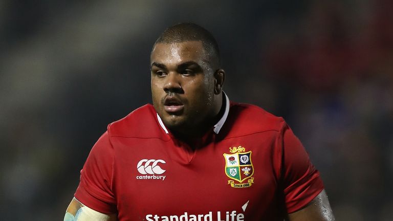 Kyle Sinckler of the Lions looks on during the match against the New Zealand Provincial Barbarians 