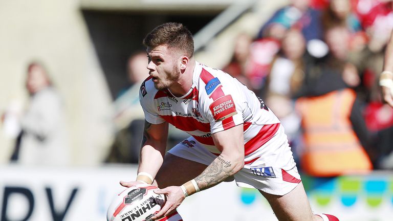 Leigh's Liam Hood scored two tries in the victory