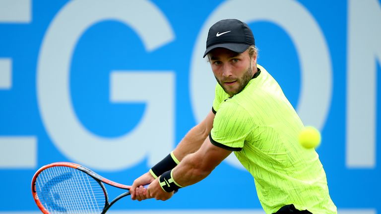 Liam Broady's match with Willis was rained off 