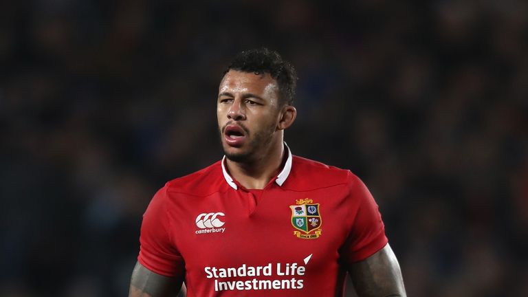 Courtney Lawes in action for the Lions against the Auckland Blues