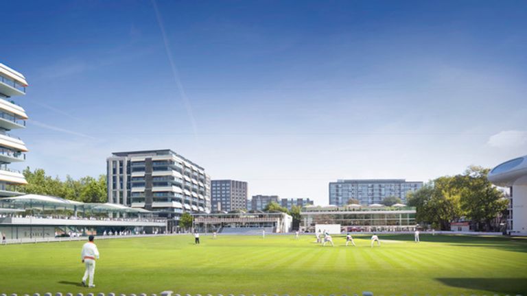 An artist’s impression of how Lord’s would look under plans drawn up by David Morley Architects for the Rifkind proposal