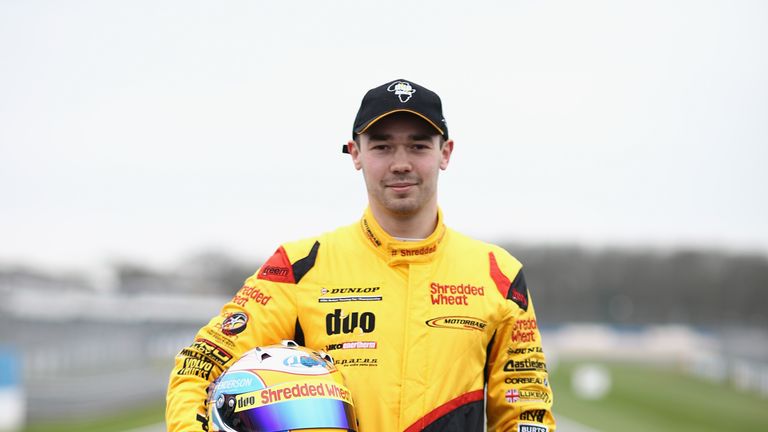 CASTLE DONINGTON, ENGLAND - MARCH 16:  Luke Davenport of Team Shredded Wheat during the British Touring Car Championship Media Day at Donington Park on Mar