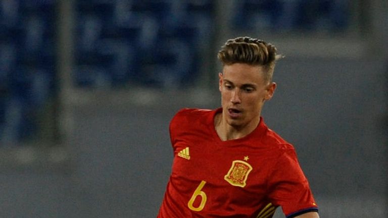 ROME, ITALY - MARCH 27:  Marcos Llorente during the international friendly match between Italy U21 and Spain U21 at Olimpico Stadium on March 27, 2017 in R