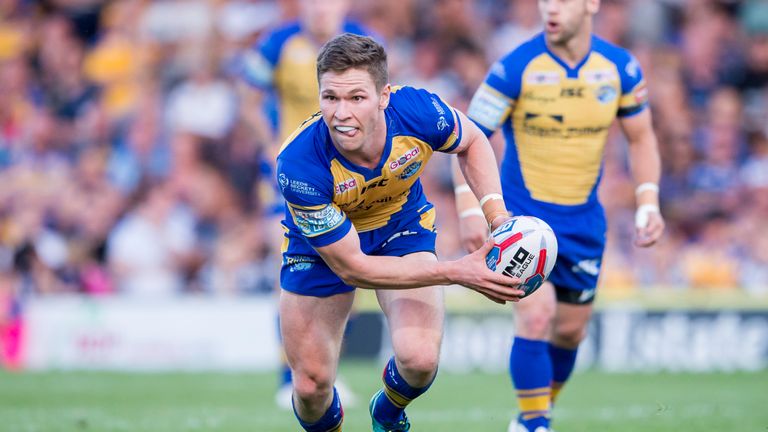 Leeds's Matt Parcell on the attack
