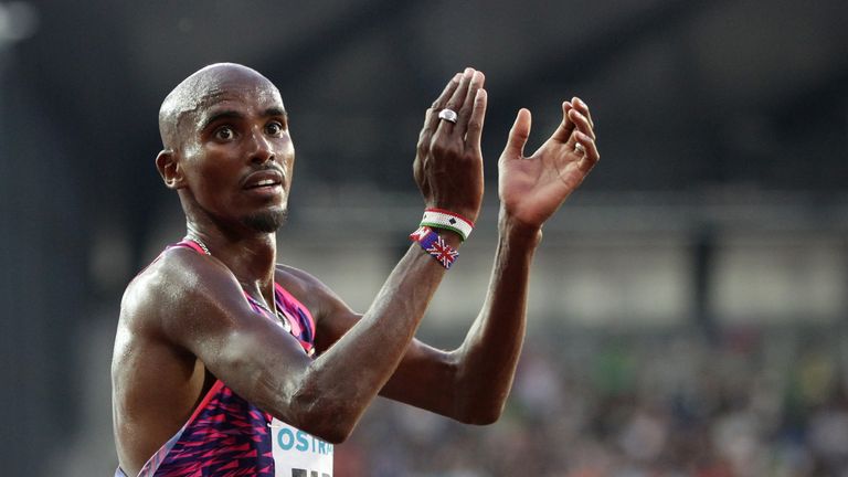 Mo Farah came home in front in the 10,000m