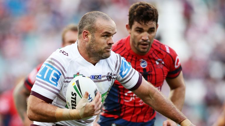 Nate Myles playing for the  Sea Eagles 