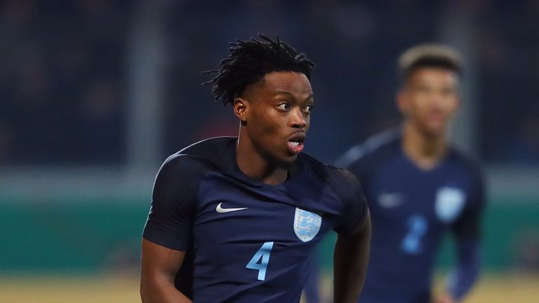 Nathaniel Chalobah during the international friendly match between U21 Germany and U21 England.