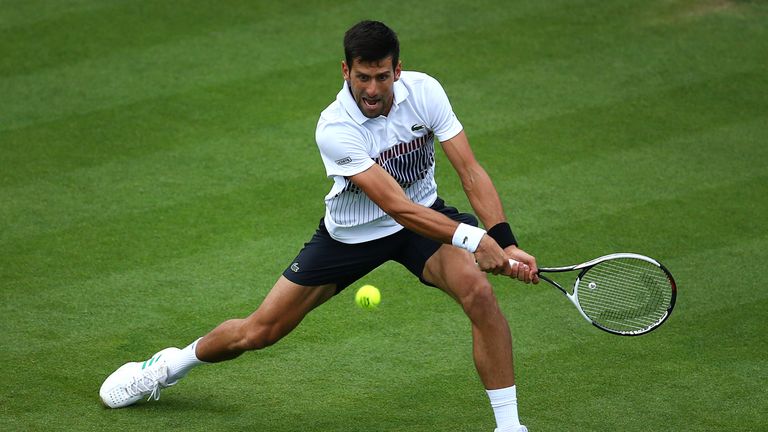 Novak Djokovic beat Vasek Pospisil to advance to the last eight in Eastbourne