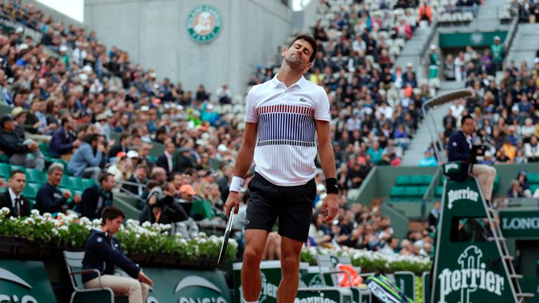 Novak Djokovic crashed out of the French Open as his disappointing season continued 