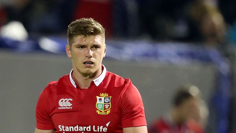 Toll Stadium, Whangarei, New Zealand 3/6/2017.New Zealand Provincial Barbarians vs British & Irish Lions.British & Irish Lions' Owen Farrell.