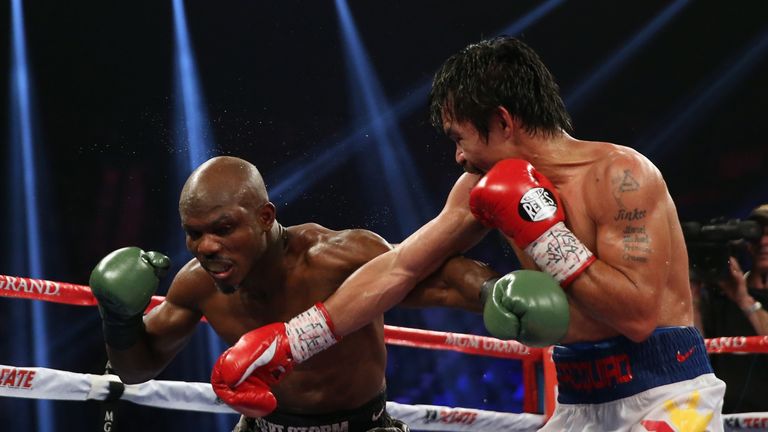  Manny Pacquiao finally got the better of Timothy Bradley in their second contest