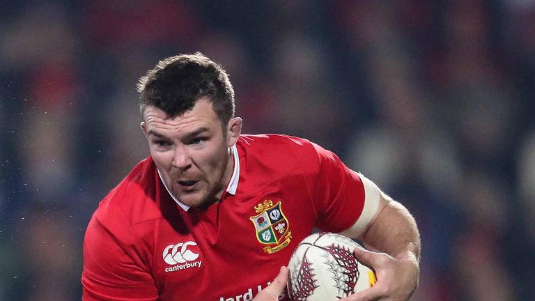 British and Irish Lions Peter O'Mahony.