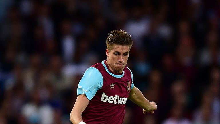 Reece Burke in action for West Ham