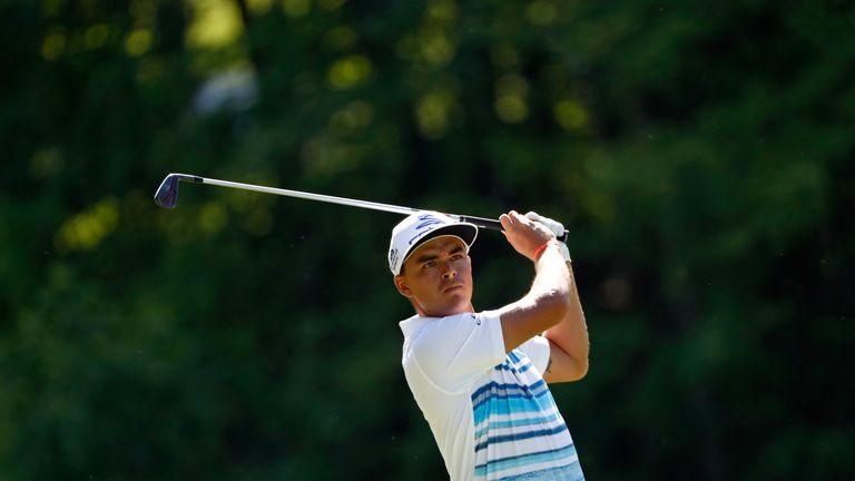 Rickie Fowler during the second round of the Memorial Tournament at Muirfield Village Golf Club