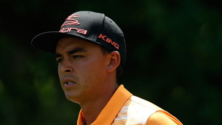Rickie Fowler during the final round of the Memorial Tournament at Muirfield Village Golf Club 