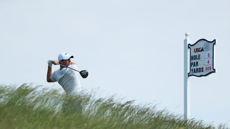 Rory McIlroy is not concerned by the thick fescue at Erin Hills
