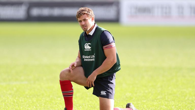 Leigh Halfpenny during Lions training