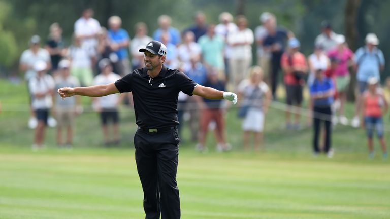 Masters champion Sergio Garcia plays with Zach Johnson and Jason Day