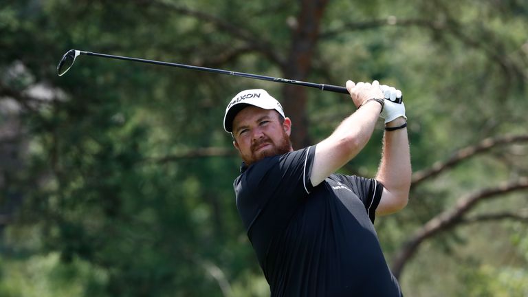 DUBLIN, OH - JUNE 04:  Shane Lowry of Ireland watches his tee shot on the second hole during the final round of the Memorial Tournament at Muirfield Villag
